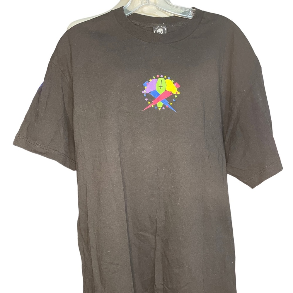 Flying  Coffin - Bolts Logo Multi -Black Men’s T-shirt Size XL